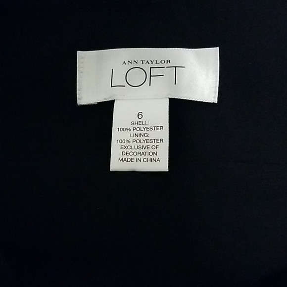 NWOT loft black tank top, size 6 - Picture 6 of 8